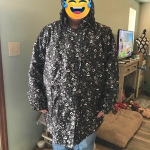 Woman Within Black Floral Jacket Size 2X